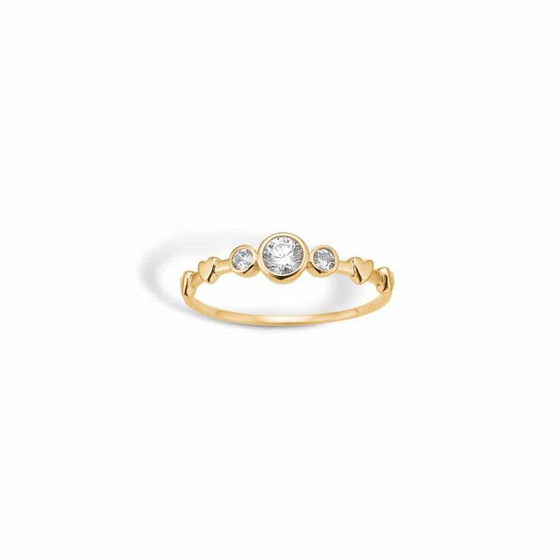 Blossom 9 Karat Guld Fingerring - Elegant Design