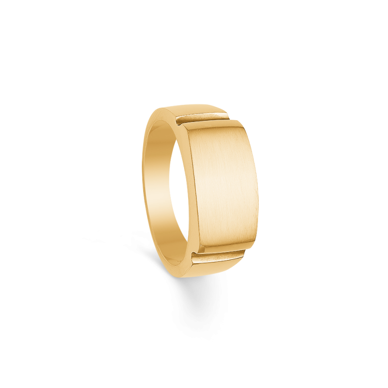 Eksklusiv Randers Sølv Ring i 8 Karat Guld – Elegant Design