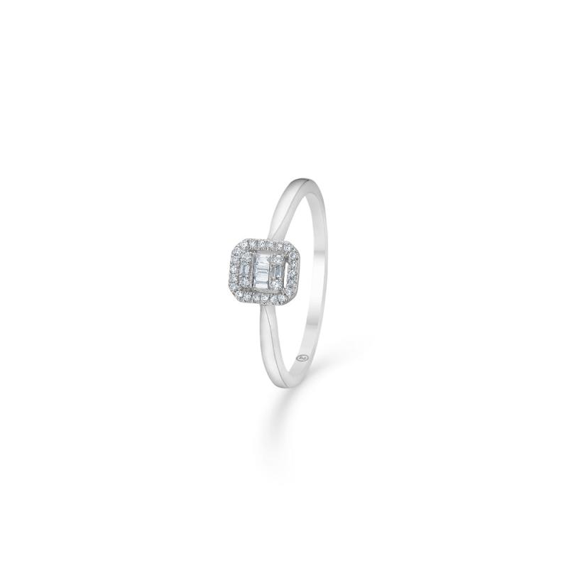 Mads Z Elizabeth Hvidguld Forlovelsesring med Diamanter