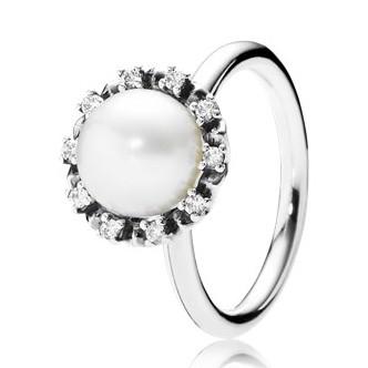 Pandora Ring i Sterling Sølv med Kulturperle - Elegance