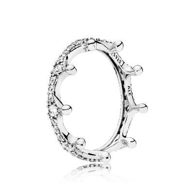 Pandora Fortryllende Krone Sølv Ring – Elegance og Glamour