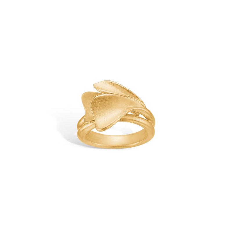 Forgyldt ølv Ring Fra Blossom 23619035 - Blossom Fingerringe