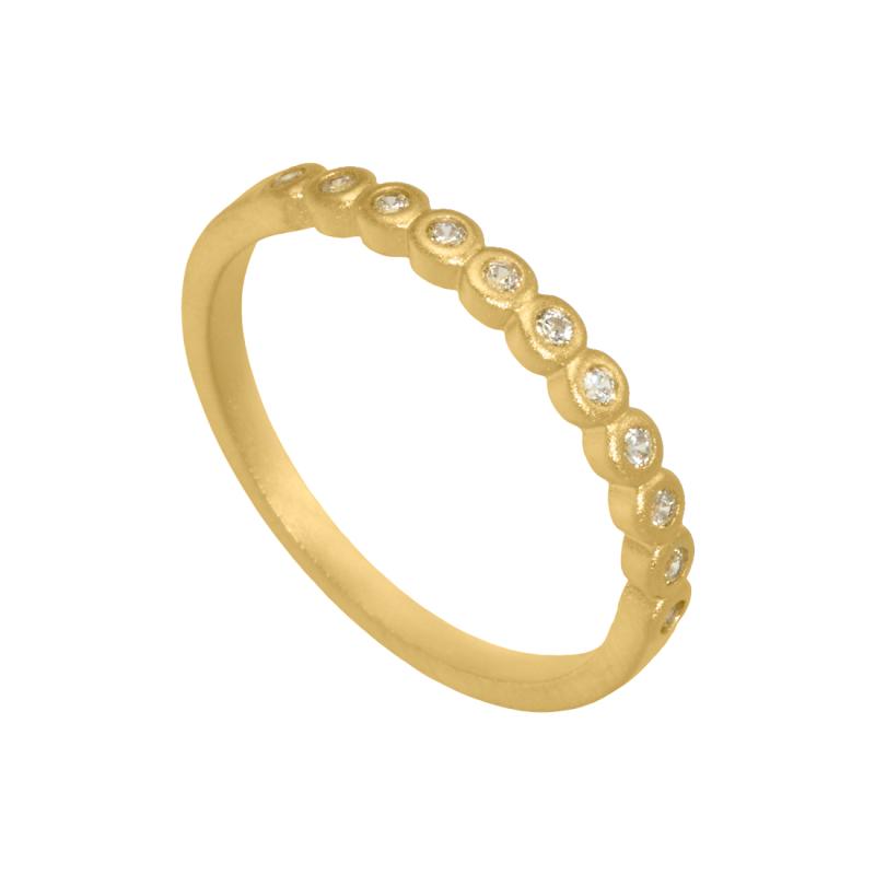 Aqua Dulce Fingerring i 925 Sølv med Zirkonia – Elegance til dig