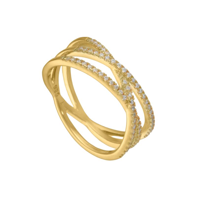 Daimi 550 Ring – Aqua Dulce med Zirkonia Bånd