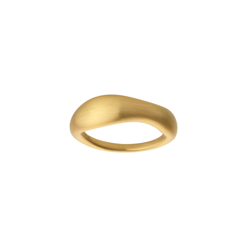 Flow Forgyldt Sølv Ring fra Bybiehl - Elegant Design
