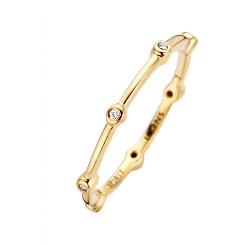 14 Karat Guld Ring med Diamanter – Elegance til Enhver Lejlighed