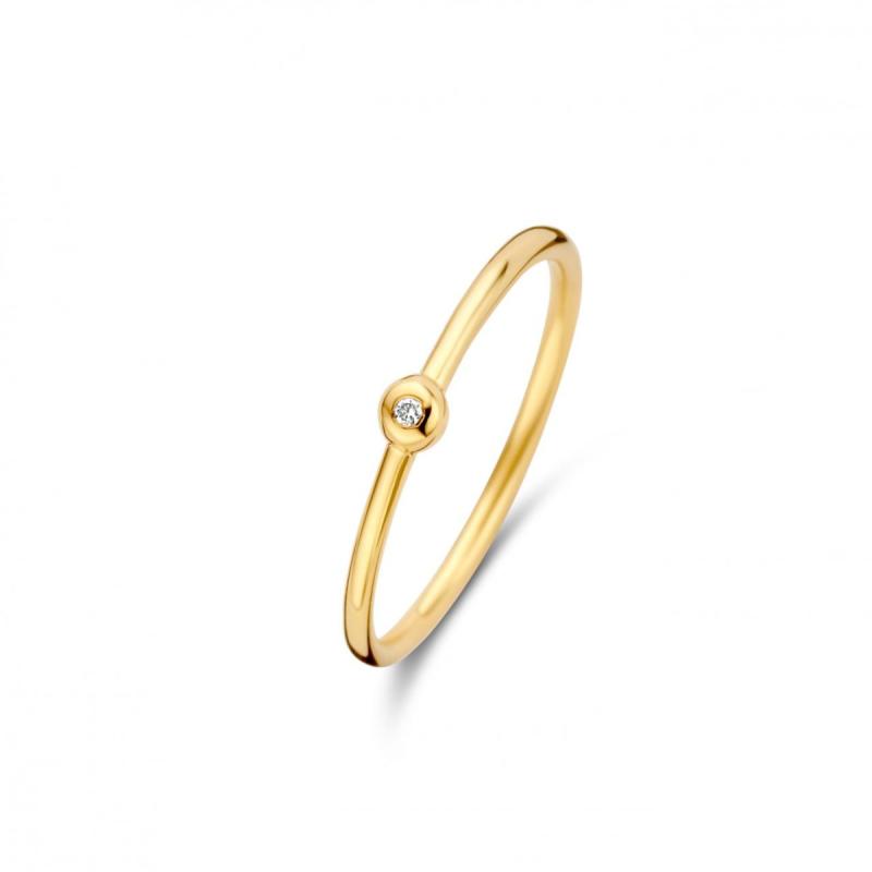 Spirit Icons Belle 14 Karat Guld Ring med Diamant - Elegance