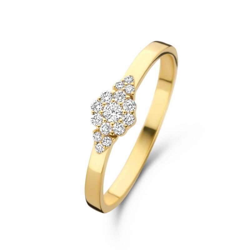 Spirit Icons Ascot 14 Karat Guld Ring med Diamanter