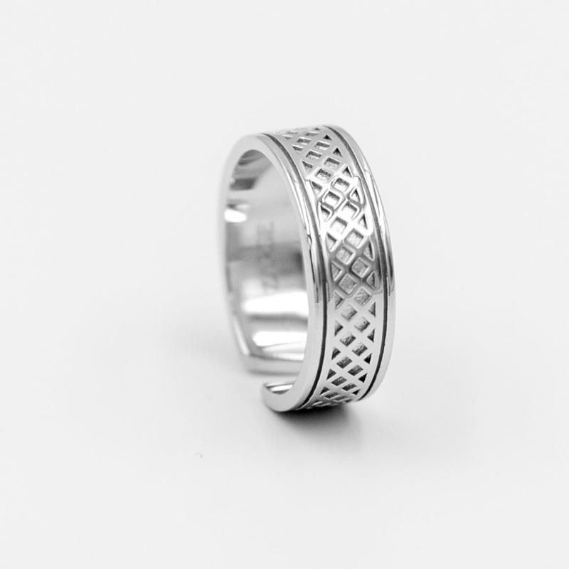Sølv Grida Vævet Ring – Unik Fingerring fra Zarge Jewelry