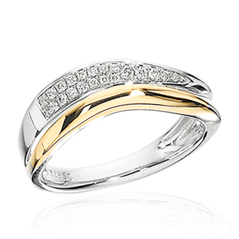 14 Karat Guld Ring Fra Scrouples Med Brillanter 0,12 Carat - Scrouples Fingerringe  - 5704012277263