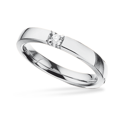 Scrouples Ilove Sølv Ring med Diamant - Elegance i Hverdagen
