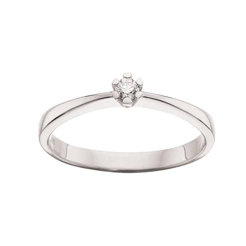 Scrouples Vida Ring i Hvidguld med 0,05ct Diamant