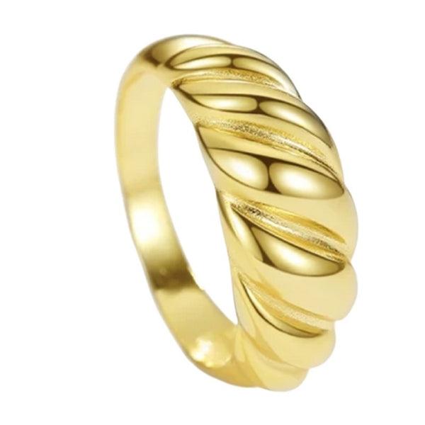 Paloma Ring i Forgyldt Sølv – Perfekt til Stacking