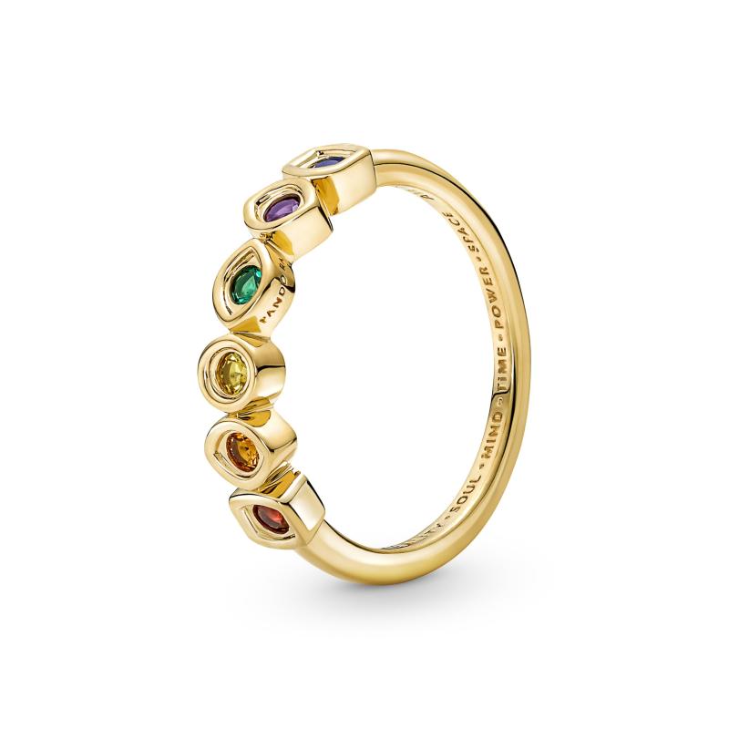 Pandora Marvel Infinity Ring – Forgyldt Sølv med Sten
