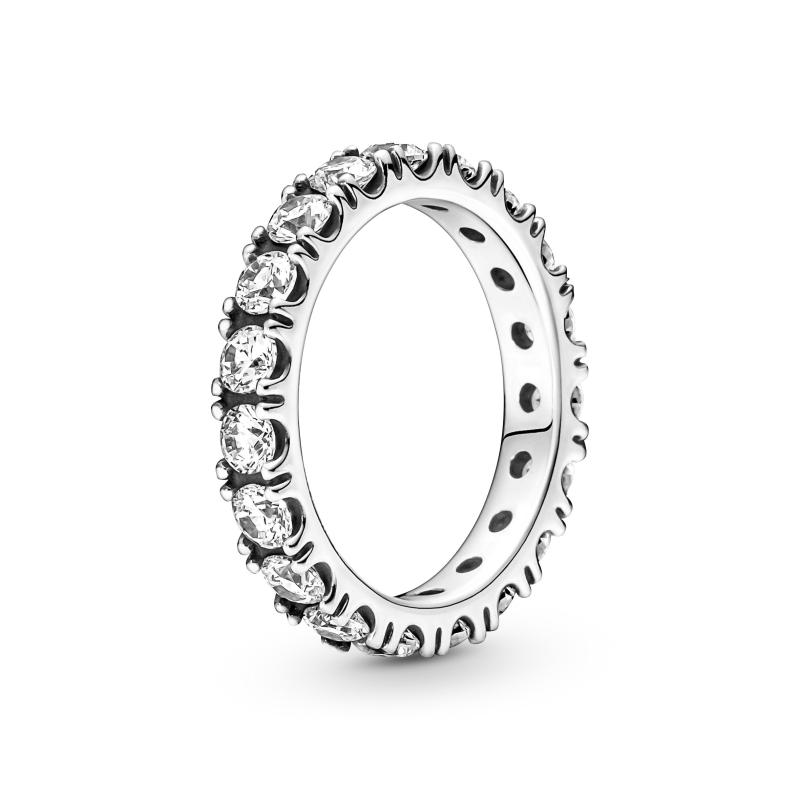 Pandora Eternity ølv Ring Med Funklende Sten 190050c01 - Pandora Fingerringe  - 1233690155999
