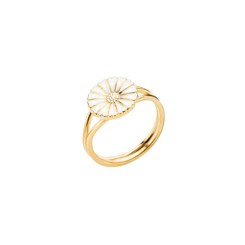 Margueritte Ring 11mm - Sølv Forgyldt Blomsterdesign