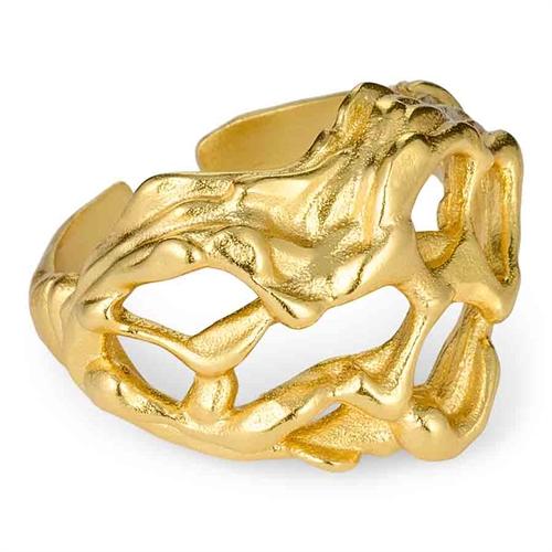 14K Forgyldt Sterlingsølv 925 Ring - Elegante Fingerringe