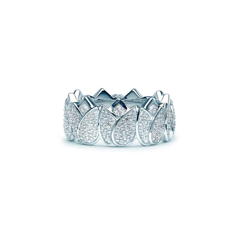 Flora Tulipan Ring med Sten – Perfekt Gaveidé