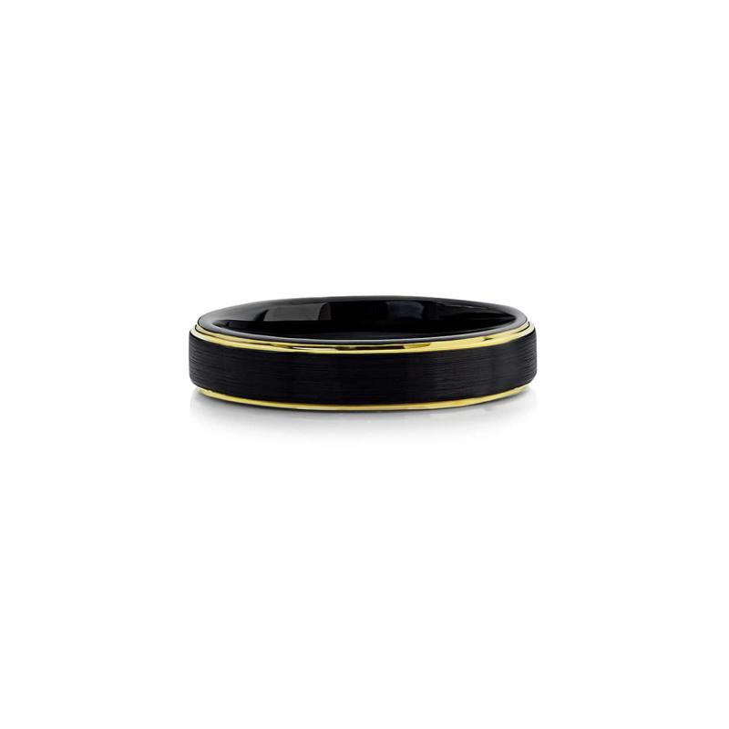 Tungsten Ring Sort & Guld - Abelstedt Fingerringe