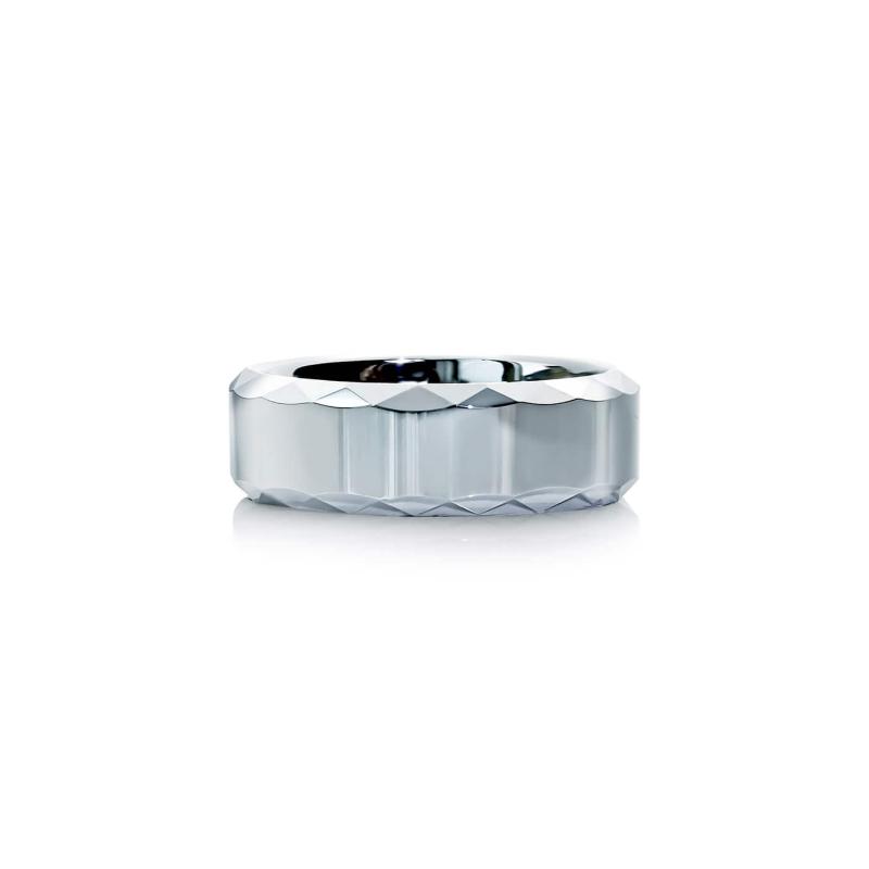 Stilfuld Grå Tungsten Fingerring – 8 mm fra Abelstedt