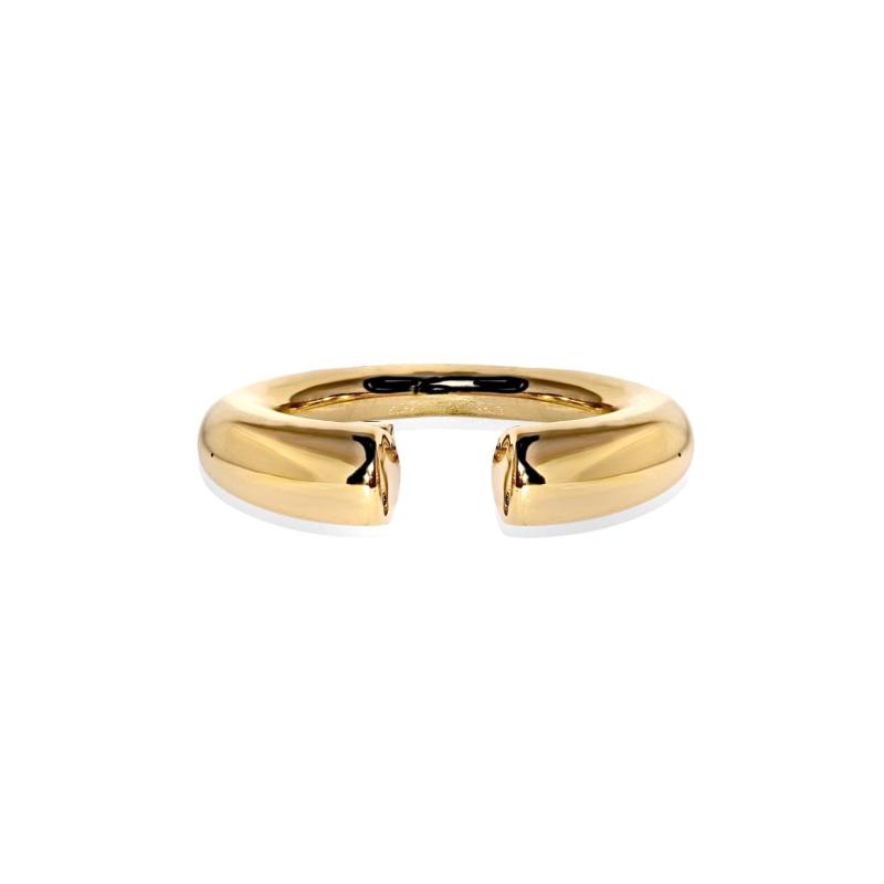 Dristig Split Guld Ring – Uundgåelig Elegance til Alle Anledninger