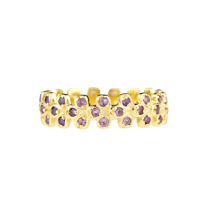 Lemon Story Diva Ring – Forgyldt Sølv Fingerring til Festlige Anledninger