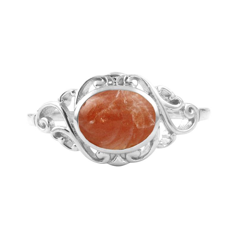 Elena Sterling ølv Ring Fra Lemon Story Med Solsten - A Lemon Story Fingerringe