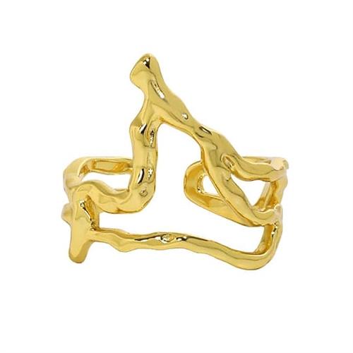 Alekto Design Ring – Elegant 14K belagt sølvring til dig