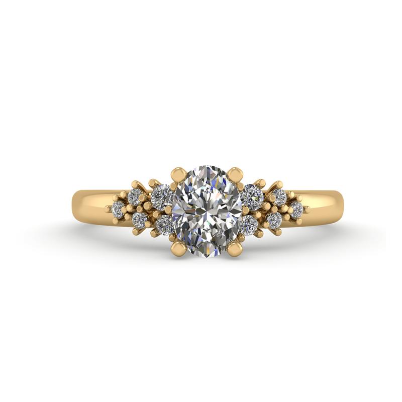 Henrik Ørsnes Design Ring i 14 Karat Guld med Diamanter