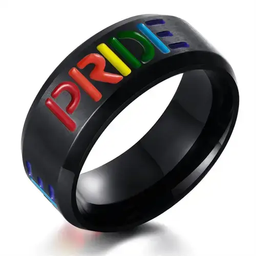 Blackcoat Pride Ring – LGBT Fingerring i Rustfrit Stål