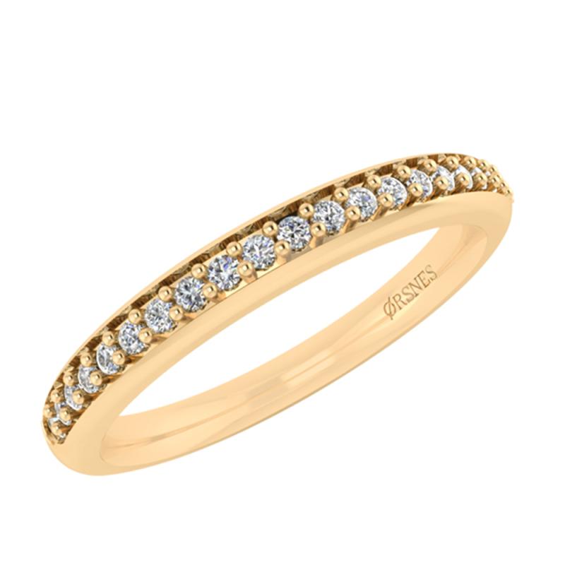 14 Karat Guld Ring med Diamanter - Eksklusivt Tilbud!