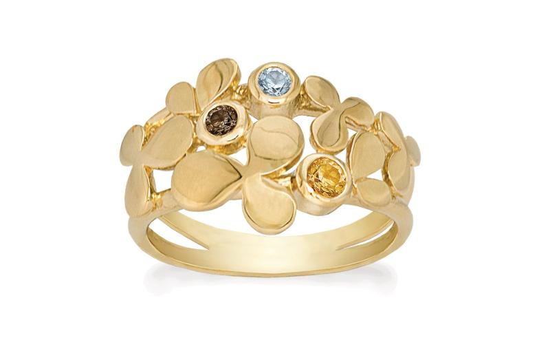 Trio Forgyldt Sølv Ring fra Rabinovich - Unik Fingerring