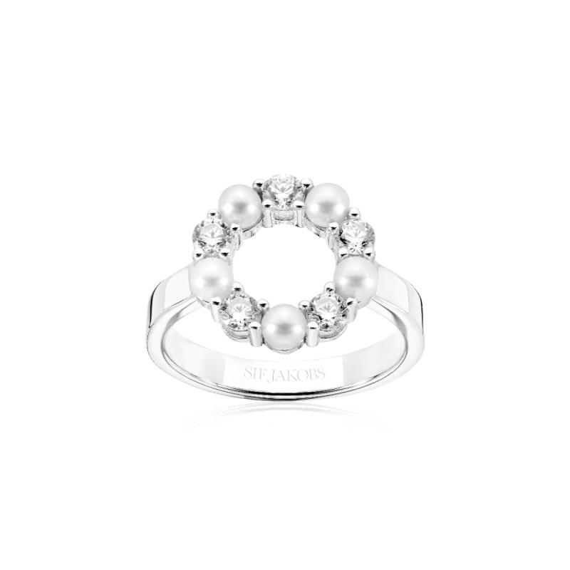 Biella Perla Sterling ølv Ring Fra Sif Jakobs Med Ferskvandsperler - Sif Jakobs Fingerringe