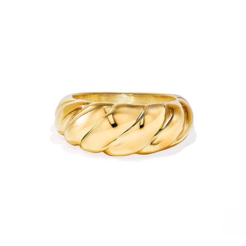 Bold Twist Guld Ring - En Unik Statementring