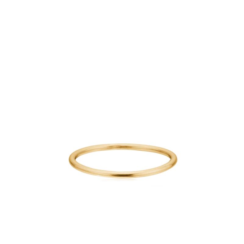 Guld Circle Forgyldt Ring – Enkel og Elegant Smykke