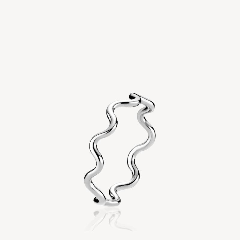Elegant Sølv Slangering - Young One Snake Slim Ring