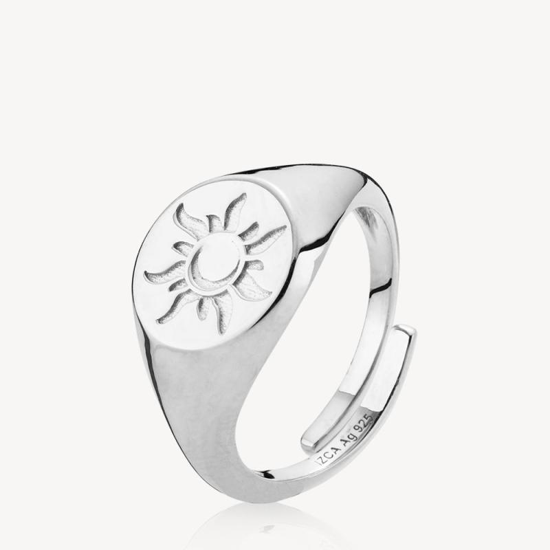 Sølv Universe Ring – Justerbar Fingerring i Sterlingsølv