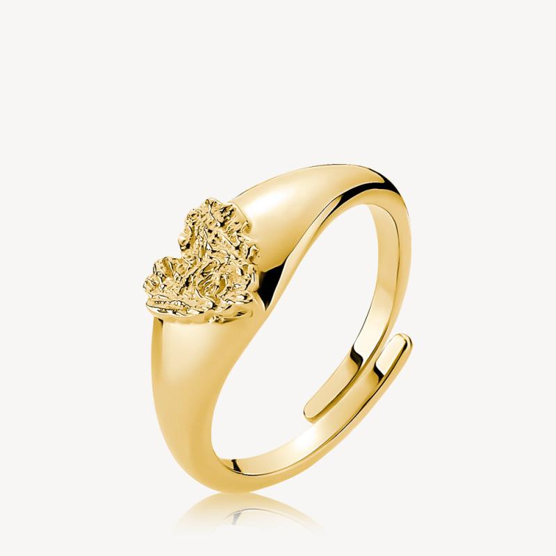 Guld Care Ring Forgyldt Onesize - Sistie Fingerringe