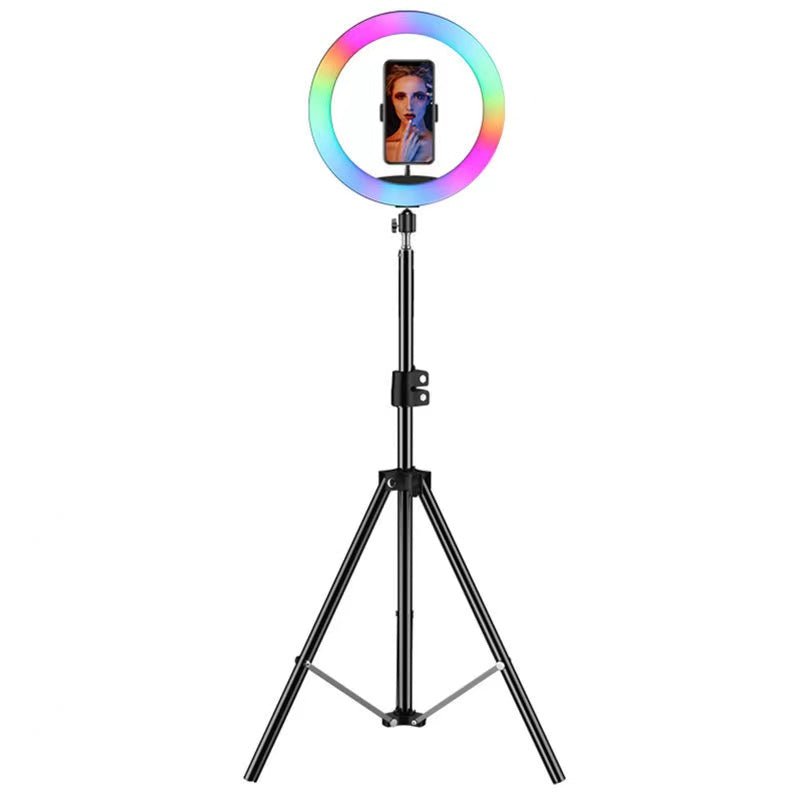 Rgb Led Ring Light Justerbar Tripod 210 Høj Ihero - Ihero Fingerringe