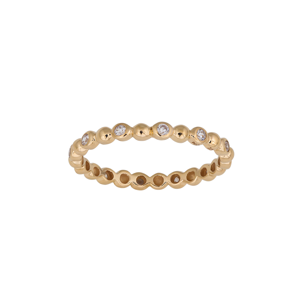 Nordahl Karat Guld Ring Med Kugler Sten 105500003 - Nordahl Fingerringe