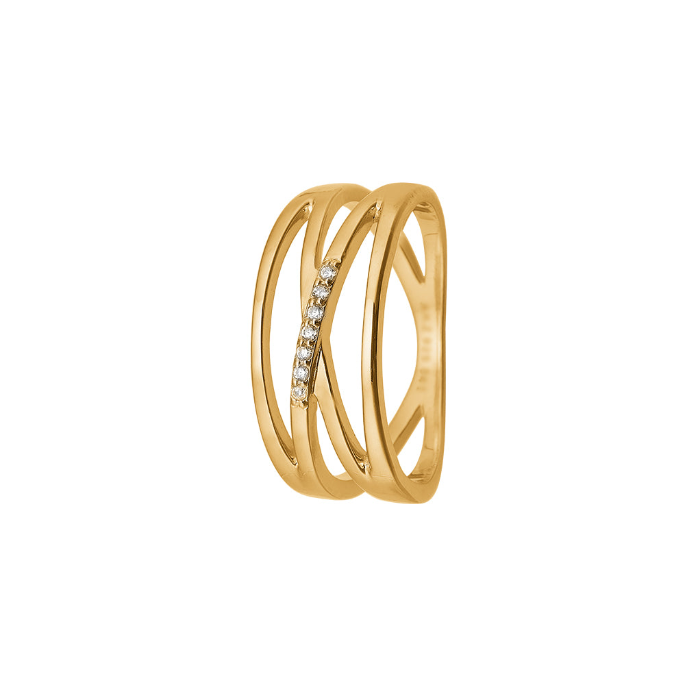 Aagaard Guld Ring Med Sten Zirkonia 1800 - Aagaard Fingerringe  - 1233690164755