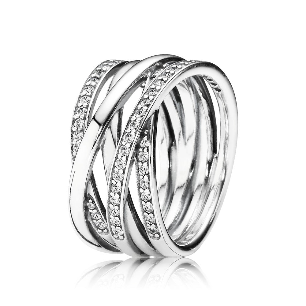 190919cz Pandora Ring Med Zirkoner - Pandora Fingerringe  - 1233690018683