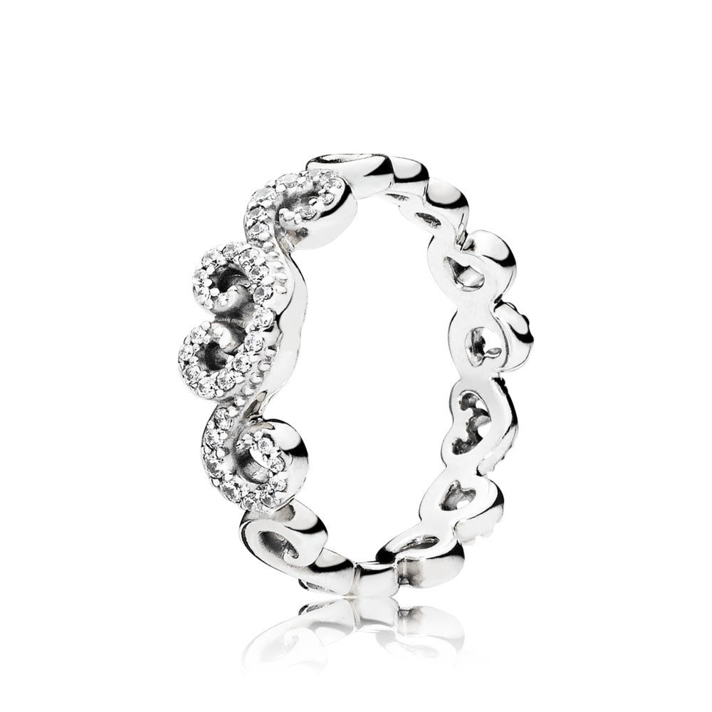 197117cz Pandora Ring Med Zirkoner - Pandora Fingerringe  - 1233690035376