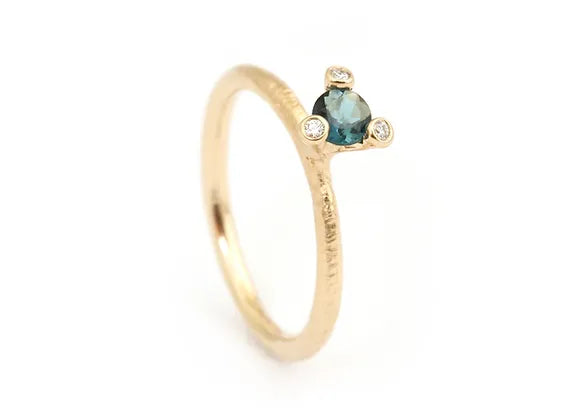Per Borup Twigs 14kt Guld Ring Med Turmalin 1054rxt - Per Borup Fingerringe  - 1233690205359