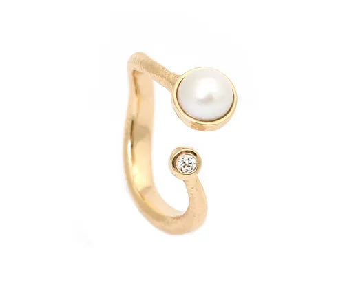 Per Borup Ophelia Ring Med Perle Brillant 1129rx - Per Borup Fingerringe  - 1233690205304
