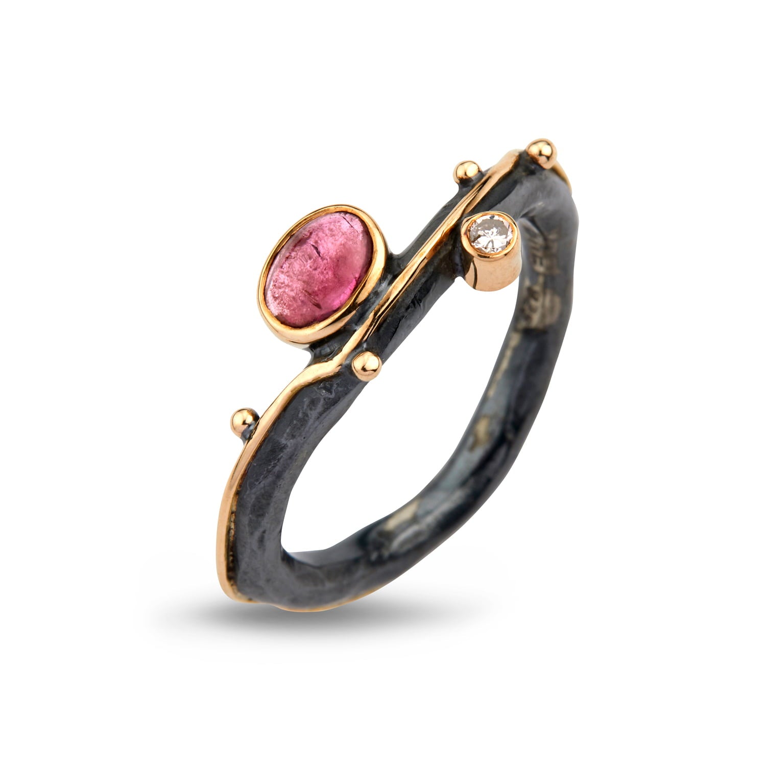 Bybirdie Ring Louise Ring Med Turmalin 50110275a - Bybirdie Fingerringe  - 1233690134383
