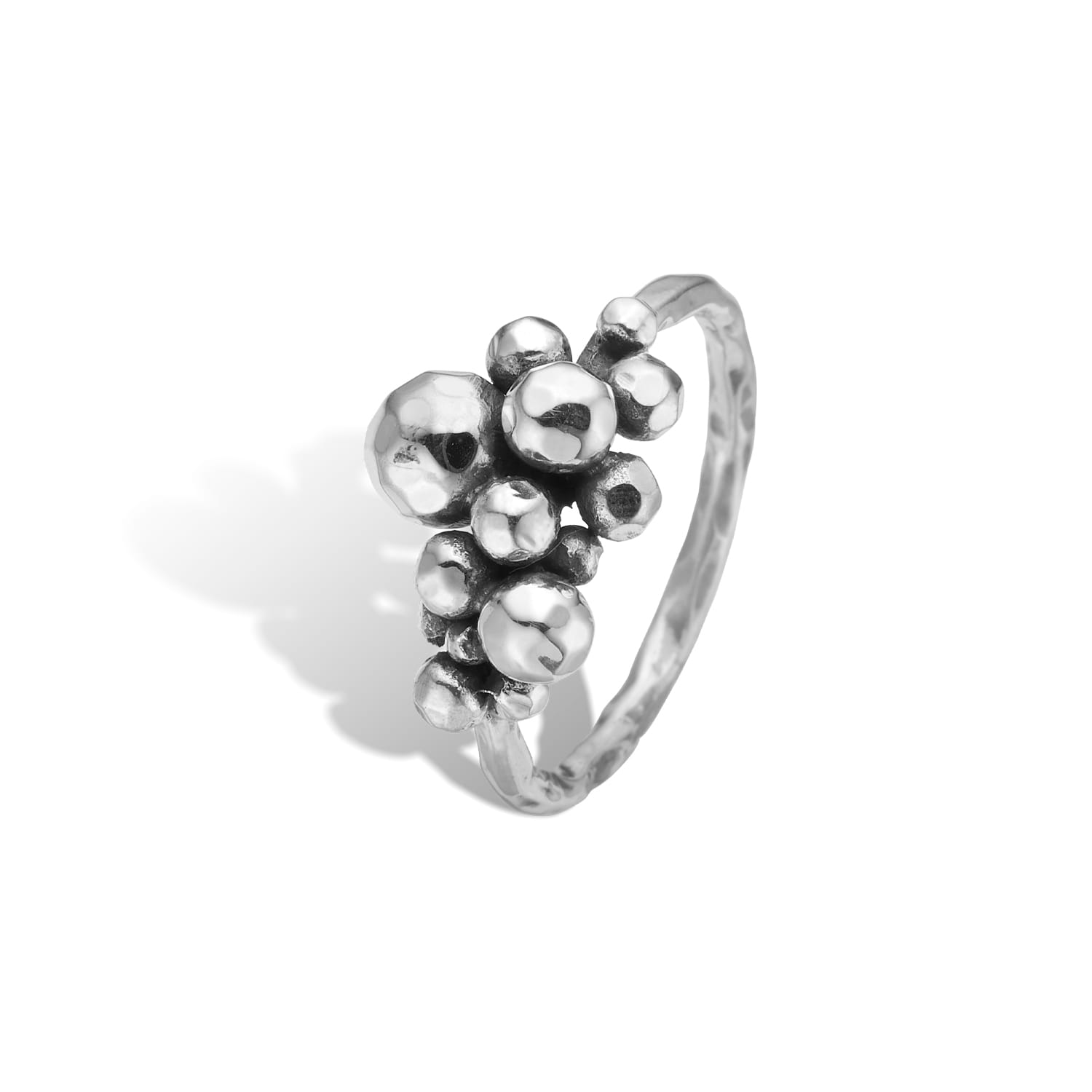 Rose Buds Silver Cluster Ring - Bybirdie.dk Fingerringe