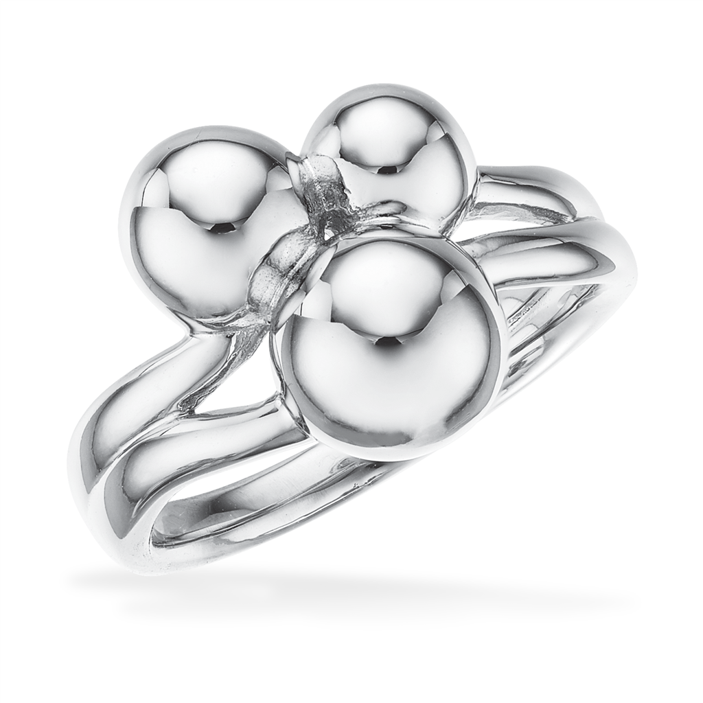 Scrouples Tripple Kugle Sølv Ring 728072 - Scrouples Fingerringe  - 1233690196190