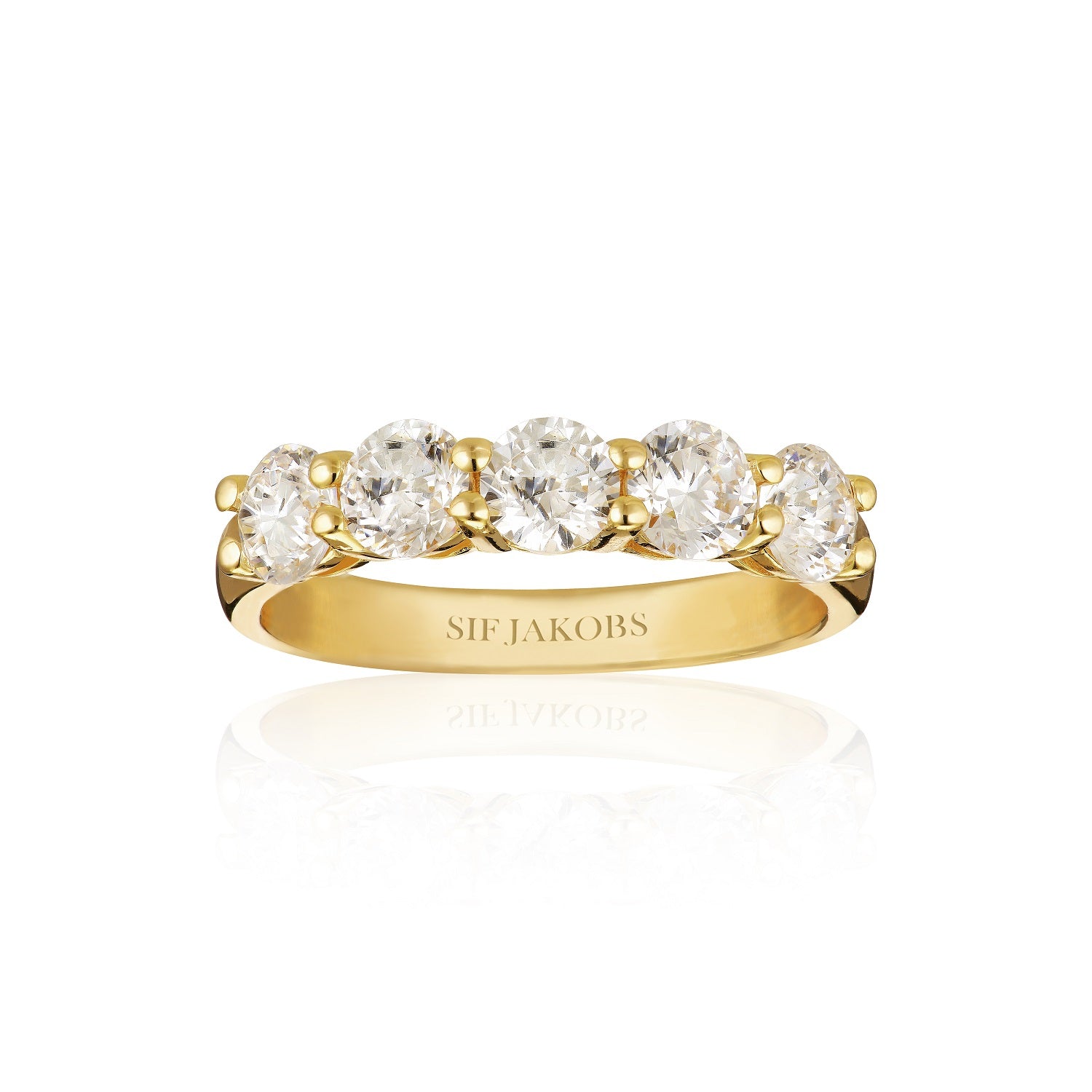 Sif Jakobs Belluno Uno Forgyldt Ring Med Sten R42127 - Sif Jakobs Fingerringe  - 1233690151618