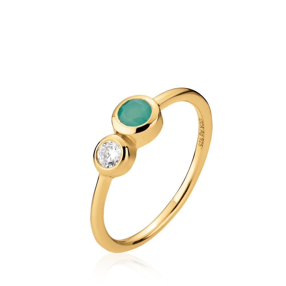 Guld Leonora Ring Forgyldt - Izabel Camille Fingerringe  - 5710143094471